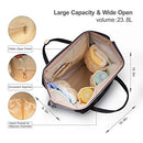 Hafmall Diaper Bag Backpack Multifunctional Stroller Hooks - Black - Brand New