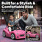 Step2 Whisper Ride Cruiser Kids Push Car Seat Belt Horn STEP2 - Pink - Like New