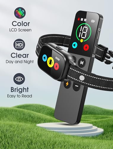 EVUIME DOG TRAINING COLLAR WITH REMOTE SMART DOG SHOCK COLLAR - BLACK - Like New
