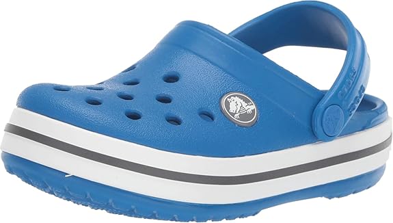 CROCSKIDS CLASSIC CLOG SPORTS SANDALSEUR - SIZE: YOUTH J2 - COBALT BLUE - Like New