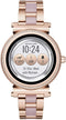 MICHAEL KORS Gen 3 Sofie Pavé Rose Gold-Tone and Acetate Smartwatch Like New