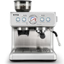 GEVI DUAL BOILER ESPRESSO MACHINE WITH GRINDER & 58MM PORTAFILTER - SILVER - Like New