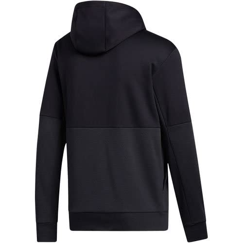 FQ0155 adidas Mens Team Issue Pull Over Hoodie Sweatshirt Black/White XL - Like New