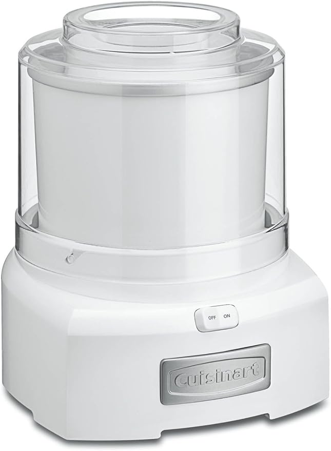 Cuisinart ICE-21FR Frozen Yogurt-Ice Cream and Sorbet Maker 1.5 Quarts - WHITE Like New