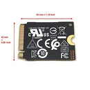 SAMSUNG 512GB PM991 M.2 2230 30MM NVME PCIE SOLID STATE DRIVE MZ-9LQ512A - BLACK - Like New