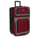 U.S. TRAVELER NEW YORKER LIGHTWEIGHT EXPANDABLE ROLLING 4-PIECE SET -RED/GRAY - Brand New