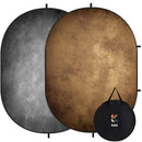 Kate Collapsible Backdrop Grey Brown Self Tape Backdrop 285 - Brand New