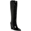 Steve Madden Womens Tessy Leather Cowboy, Western Boots B,M Black 9.5 - Brand New