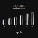 Aprés Gel-X® Square Box of Nail Tips | 280 Gel-X Tips, 14 Sizes 00-9, 280 Count - Brand New