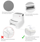 ILOVE 2 STEP STOOL KIDS POTTY TRAINING STADIUM 12.7" H 2 PACK STL102 - WHITE - Brand New
