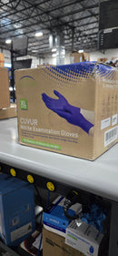 POWDER-FREE NITRILE GLOVES MEDICAL 90 /CASE - 10 CASES/BOX  SIZE: XL - BLUE - Brand New