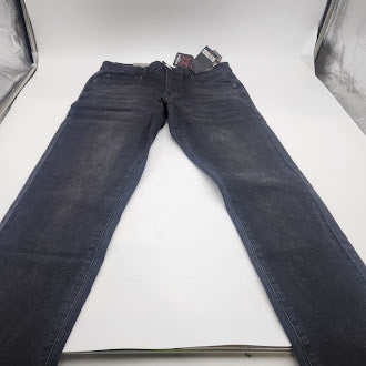 BLU ROCK MEN'S CASUAL FLEX STRETCH SLIM STRAIGHT JEANS - SIZE: MEN 30X31 - BLACK - Brand New