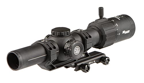 SIG SAUER TANGO-MSR 1-6X24MM RIFLESCOPE MSR-BDC6 CANTILEVER MOUNT - BLACK - Like New