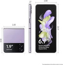 Samsung Galaxy Z Flip4 6.7" 128GB SM-F721ULVV Verizon - Bora Purple Like New