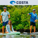 COSTA DEL MAR WOMEN WATERWOMAN 2 SQUARE SUNGLASSES TORTOISE/GRAY - 06S9004-1358 - Like New