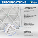 Glasfloss 16x16x2 MERV 10 Furnace AC Air Filter. 12 Pack - Brand New