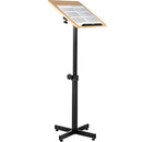 VEVOR Lectern Podium Stand, Height Adjustable Laptop Table, - Scratch & Dent