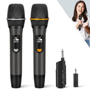 DFTRT WIRELESS MICROPHONES UHF METAL RECHARGEABLE CORDLESS - Scratch & Dent