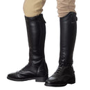 B09ZJTVZYP HORZE Rover Kids' Tall Field Boots, Size 4, Black - Like New