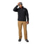 WM6044 COLUMBIA MEN'S ASCENDER SOFTSHELL FULL ZIP RAIN JACKET BLACK MEDIUM - Brand New