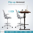 COZIFURNI Drafting Chair Tall Office Chair for Standing Desk Counter Height - Brand New