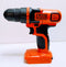 BLACK+DECKER GENUINE LDX120C 20V CORDLESS DRILL/DRIVER TOOL ONLY - ORANGE/BLACK - Like New