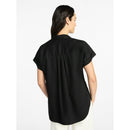TIME AND TRU WOMEN'S CHAMBRAY CAMP SHIRT SIZE: L - BLACK SOOT WASHED - Brand New
