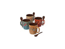 Mr. Coffee 8-Piece Cafe Americano Mug Set with Spoons