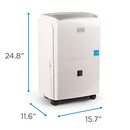 BLACK+DECKER 4500 Sq. Ft. Dehumidifier for Large Spaces, BDT50WTB - WHITE - Like New