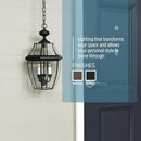 Quoizel Newbury 21" Outdoor Hanging Lantern, Mystic Black - Brand New