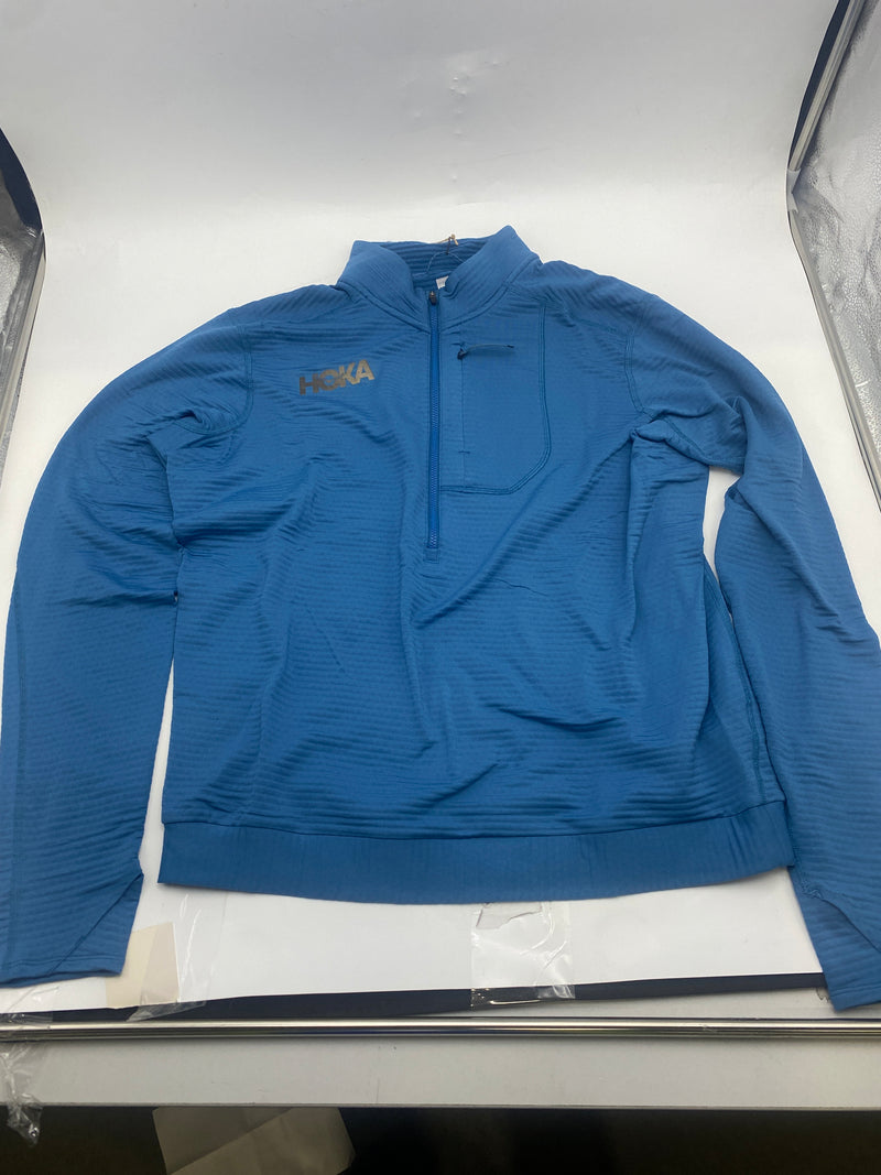 HOKA ONE ONE TERRY KNIT FABRICFRONT ZIP VENTING THERMAL SIZE: M - BLUE - Brand New