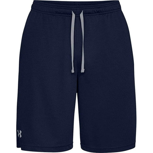 UNDER ARMOUR MEN'S UA TECH 9" MESH SHORTS SIZE MEDIUM - ACADEMY/STEEL - Brand New
