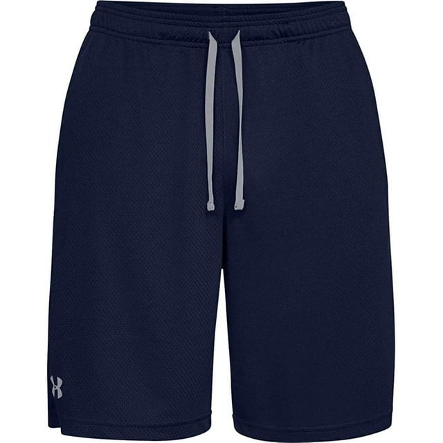 UNDER ARMOUR MEN'S UA TECH 9" MESH SHORTS SIZE MEDIUM - ACADEMY/STEEL - Brand New