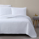 Cozy Beddings Madison 3pc Coverlet Set White King/Cal. King - Brand New