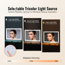 VEVOR LIGHTED MAKEUP MIRROR THREE COLOR LIGHTING MODES HOLLYWOOD VANITY MIRROR - Like New