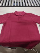 POLO AVENUE POLO SHIRT - SIZE: MEN L - BURGUNDY - Like New