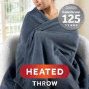 Sunbeam Royal Posh Velvet Heated Throw Electric Blanket, 50" x 60", 4 Heat - Brand New