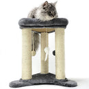 HeyKitten Cat Scratching Posts with Cushion Perch Bed 3-Post Sisal Rope Wrapped - Brand New