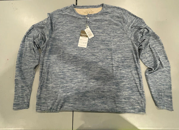 ECO GREEN APPAREL SUPERSOFT LONG SLEEVE SHIRT - SIZE: WOMEN L - BLUE HORIZON - Brand New