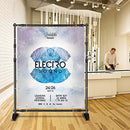 ShowMaven Backdrop Stand Heavy Duty Banner Stand Adjustable B07YLG5JH2 - Gray - Like New