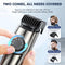 VIVAEASE VACUUM BEARD TRIMMER FOR MEN, UPGRADE ADJUSTABLE LENGTH - BLACK GREEN - Like New