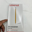 UNIVERSAL #2 PRE-SHARPENED WOODCASE PENCIL, HB (#2), BLACK LEAD 24/PACK - Like New