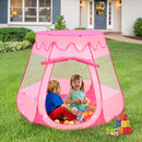 COSTWAY KID OUTDOOR INDOOR PRINCESS TENT PLAYHOUSE BALL 100 BALLS - MULTICOLOR - Like New