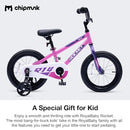 CHIPMUNK KIDS BIKE 12 14 16 18 INCH BICYCLE TRAINING WHEELS - PINK - Like New