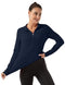 FKEEP WOMEN'S POLO SHIRTS LONG SLEEVE UPF 50+ - SIZE: WOMEN 2XL - MIDNIGHT BLUE - Brand New