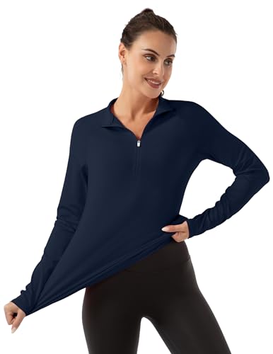 FKEEP WOMEN'S POLO SHIRTS LONG SLEEVE UPF 50+ - SIZE: WOMEN 2XL - MIDNIGHT BLUE - Brand New