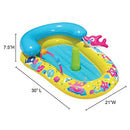 BANZAI JR. SPLASH DISCOVERY ACTIVITY CENTER - 9-24 MONTHS - YELLOW/MULTI COLORED - Like New