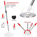 Spin Mop and Bucket, 360 Mop and Bucket with Wringer Set 3 Mop Heads - Brand New