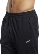 FJ4057 Reebok Workout Ready Track Pant Mens Athletic Pants XL - Black - Brand New