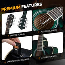 GLARRY Full Size 6 Strings Acoustic Electric Guitar Beginner Kit Mat Dist Green - Like New